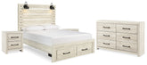 Best Deals Furniture - Ashley Furniture - Cambeck Queen Panel Storage Bed, Dresser and 2 Nightstands - Queen Panel Storage Bed, Dresser and 2 Nightstands - B192B76
