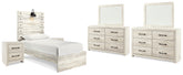 Best Deals Furniture - Ashley Furniture - Cambeck Twin Panel Bed, 2 Dressers, 2 Mirrors and 2 Nightstands - Twin Panel Bed, 2 Dressers, 2 Mirrors and 2 Nightstands - B192B88