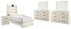 Best Deals Furniture - Ashley Furniture - Cambeck Twin Panel Bed, 2 Dressers, 2 Mirrors and 2 Nightstands - Twin Panel Bed, 2 Dressers, 2 Mirrors and 2 Nightstands - B192B88