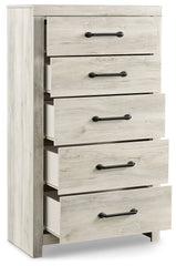 Cambeck King Panel Bed with Storage, Chest and 2 Nightstands