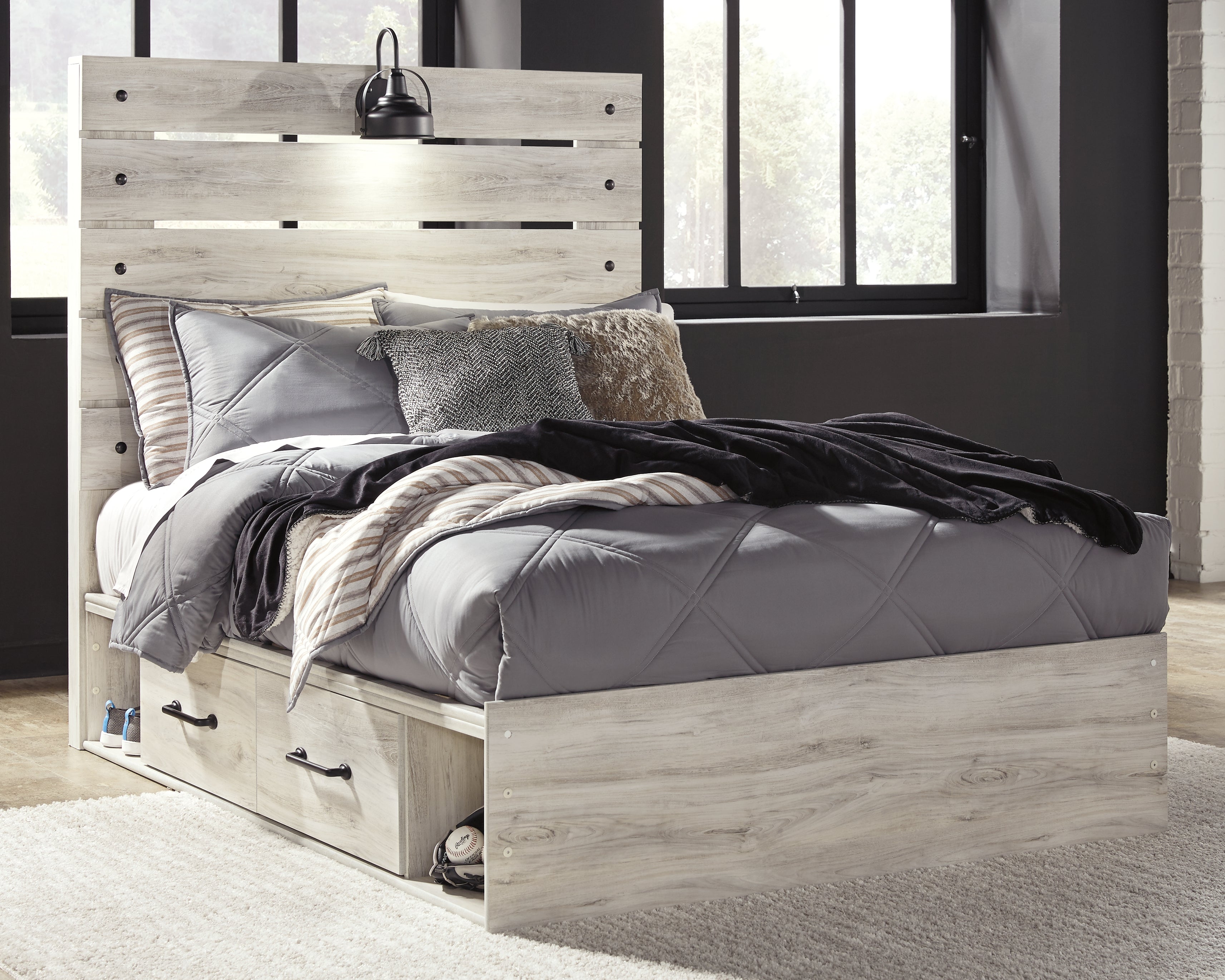 Best Deals Furniture - Ashley Furniture - Cambeck Full Panel Bed with 2 Storage Drawers - Full Panel Bed with 2 Storage Drawers - B192B16