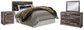 Best Deals Furniture - Ashley Furniture - Derekson Queen Panel Headboard, Dresser, Mirror and Nightstand - Queen Panel Headboard, Dresser, Mirror and Nightstand / Multi Gray - B200B45