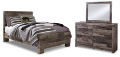 Best Deals Furniture - Ashley Furniture - Derekson Full Panel Bed, Dresser and Mirror - Full Panel Bed, Dresser and Mirror - B200B5