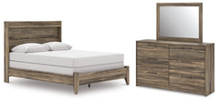 Best Deals Furniture - Ashley Furniture - Elbrim Queen Panel Bed, Dresser and Mirror - Queen Panel Bed, Dresser and Mirror - PCB2005B3