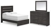 Best Deals Furniture - Ashley Furniture - Hollivern Full Panel Bed, Dresser and Mirror - Full Panel Bed, Dresser and Mirror - PCB2108B14
