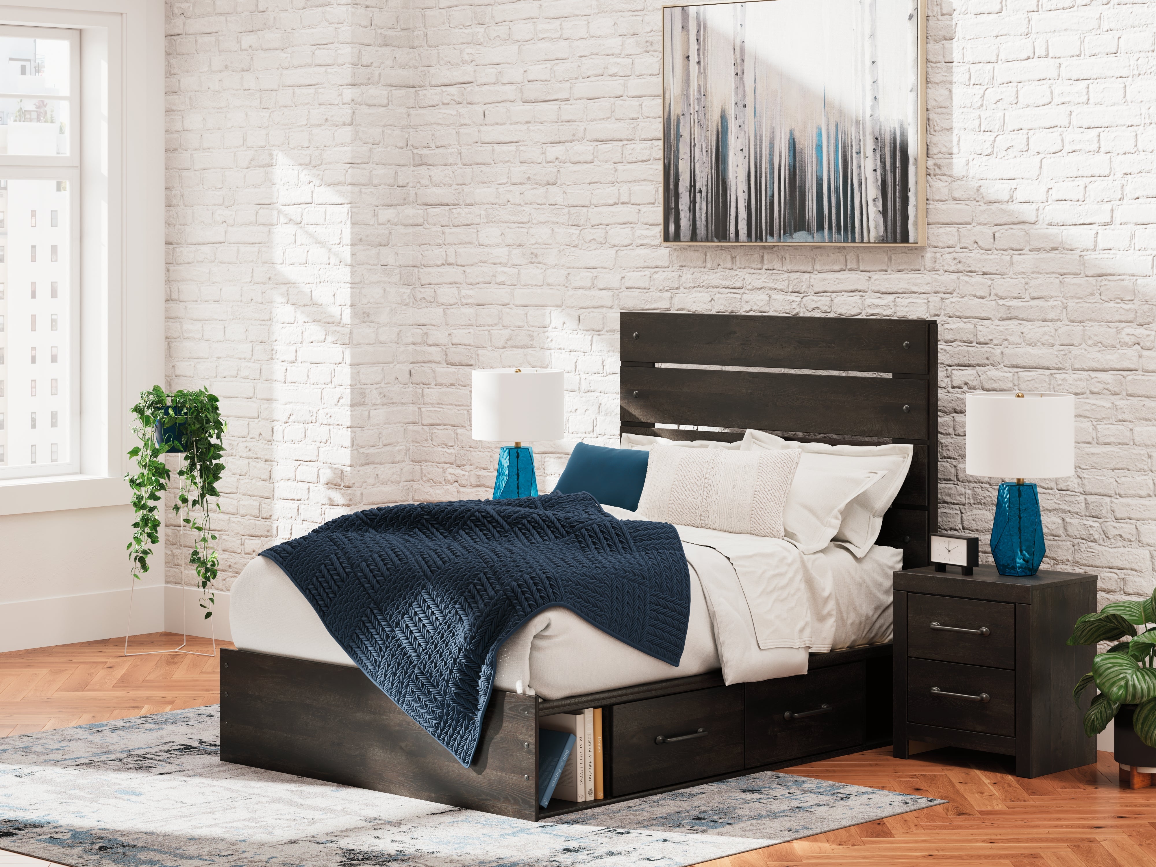 Best Deals Furniture - Ashley Furniture - Hollivern Full Panel Storage Bed - Full Panel Storage Bed - PCB2108B15