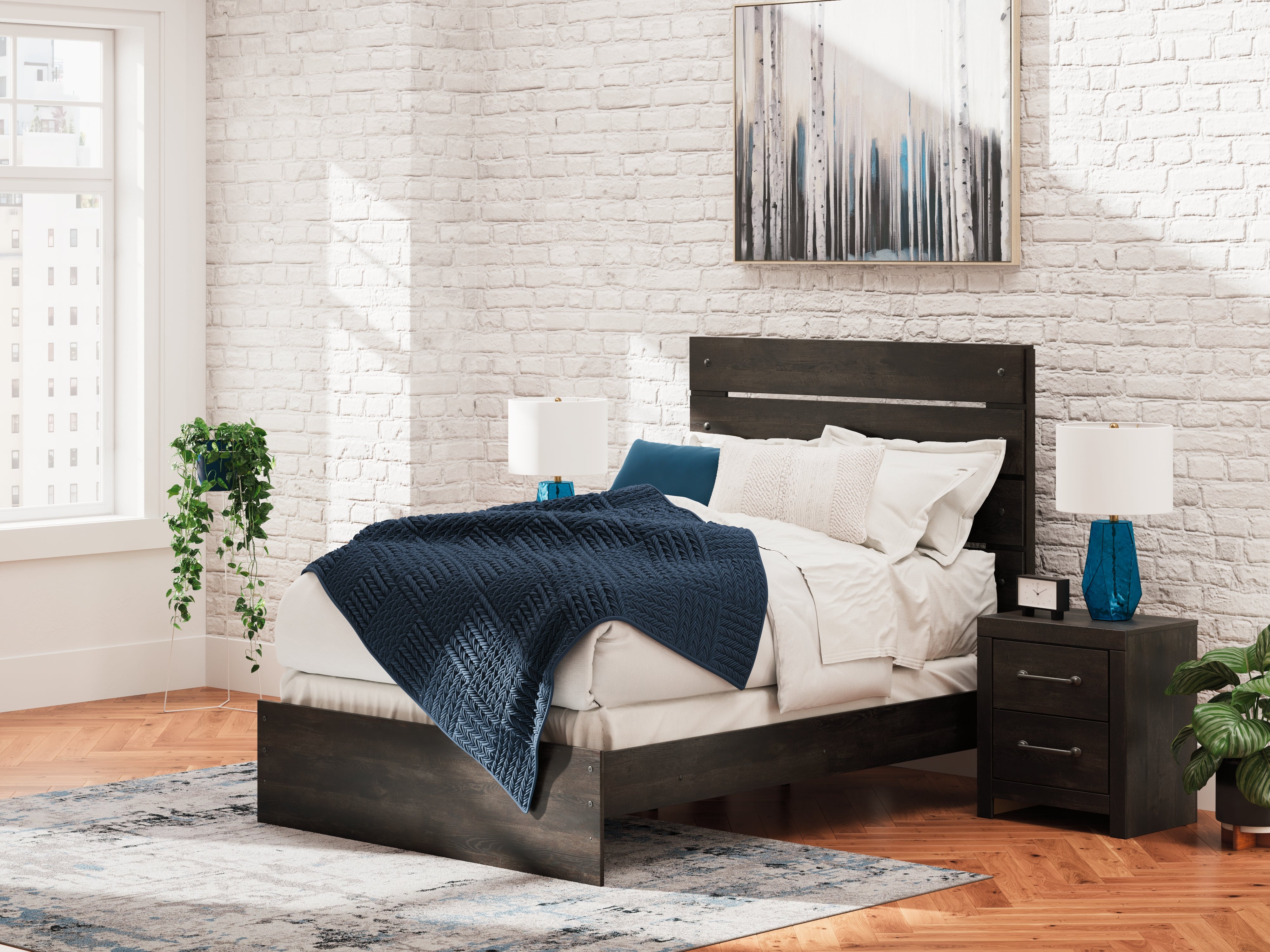 Best Deals Furniture - Ashley Furniture - Hollivern Full Panel Bed - Full Panel Bed - PCB2108B12