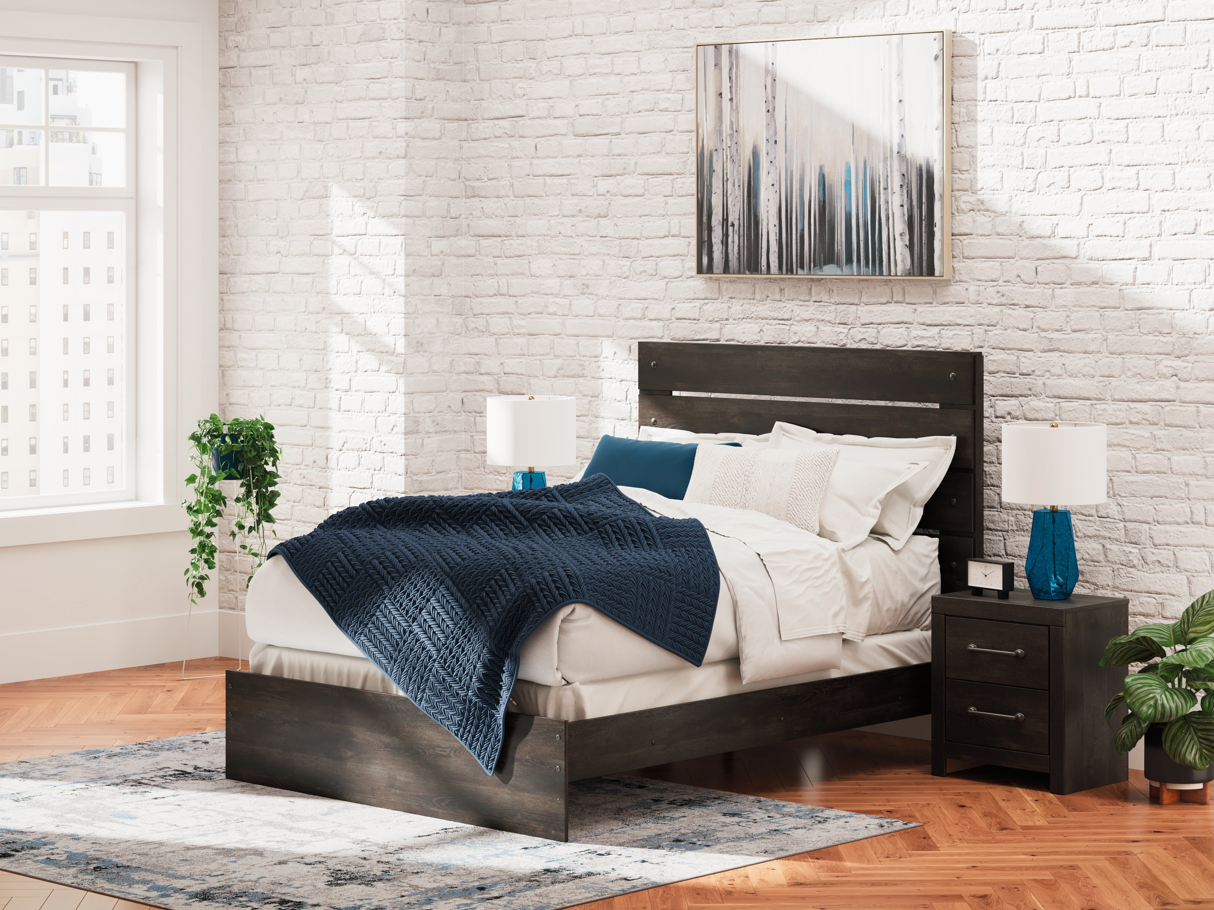 Best Deals Furniture - Ashley Furniture - Hollivern Queen Panel Bed - Queen Panel Bed - PCB2108B2