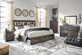 Best Deals Furniture - Ashley Furniture - Drystan King Bookcase Storage Bed, Dresser, Mirror, Chest and 2 Nightstands - King Bookcase Storage Bed, Dresser, Mirror, Chest and 2 Nightstands - B211B80