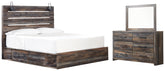 Best Deals Furniture - Ashley Furniture - Drystan King Storage Bed, Dresser and Mirror - King Storage Bed, Dresser and Mirror - B211B83