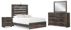 Best Deals Furniture - Ashley Furniture - Drystan Full Panel Bed, Dresser, Mirror, and Nightstand - Full Panel Bed, Dresser, Mirror, and Nightstand - B211B60