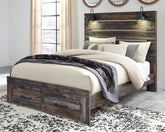 Best Deals Furniture - Ashley Furniture - Drystan Queen Panel Bed with 2 Storage Drawers - Queen Panel Bed with 2 Storage Drawers - B211B29
