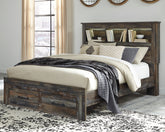 Best Deals Furniture - Ashley Furniture - Drystan Queen Bookcase Bed with 2 Storage Drawers - Queen Bookcase Bed with 2 Storage Drawers - B211B23