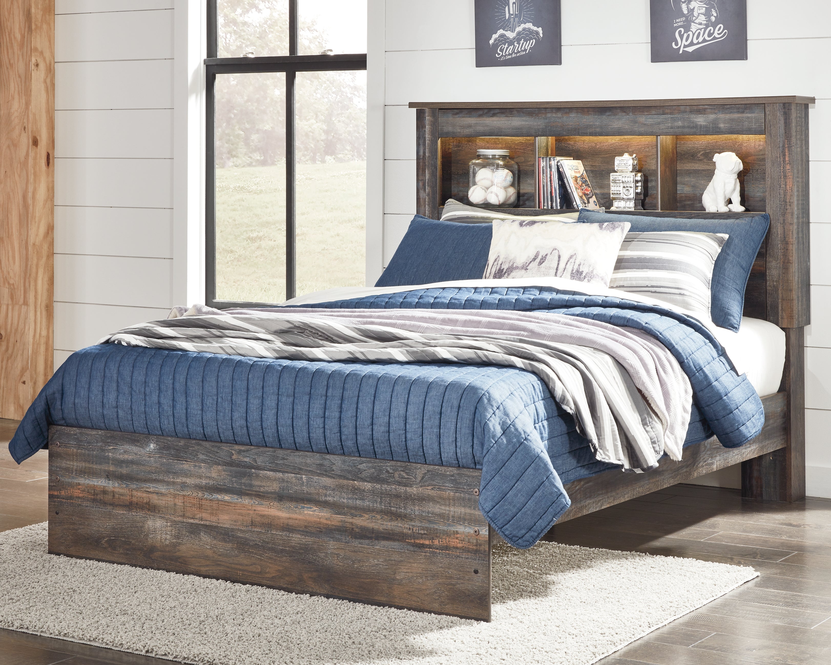 Best Deals Furniture - Ashley Furniture - Drystan Full Bookcase Bed - Full Bookcase Bed - B211B46