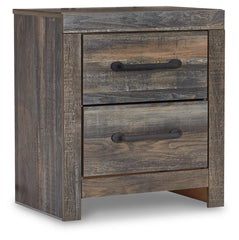 Drystan Full Bookcase Bed with 2 Sided Storage and Nightstand