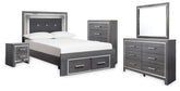 Best Deals Furniture - Ashley Furniture - Lodanna Full Storage Bed, Dresser, Mirror, Chest and Nightstand - Full Storage Bed, Dresser, Mirror, Chest and Nightstand - B214B59
