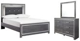 Best Deals Furniture - Ashley Furniture - Lodanna Full Panel Bed, Dresser and Mirror - Full Panel Bed, Dresser and Mirror - B214B8
