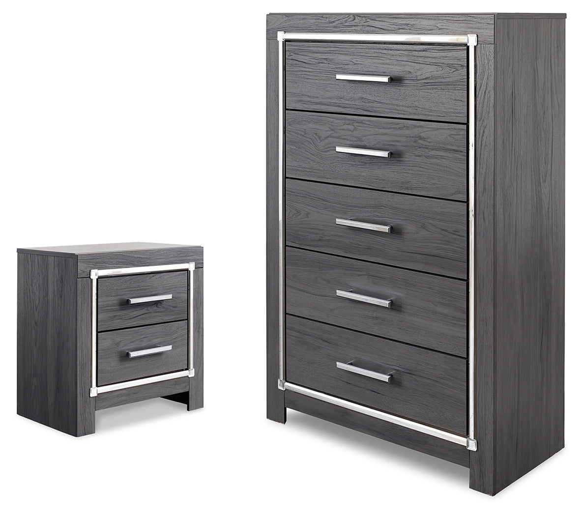 Best Deals Furniture - Ashley Furniture - Lodanna Chest and Nightstand - Chest and Nightstand - B214B63