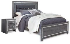 Best Deals Furniture - Ashley Furniture - Lodanna Queen Panel Bed and Nightstand - Queen Panel Bed and Nightstand - B214B56