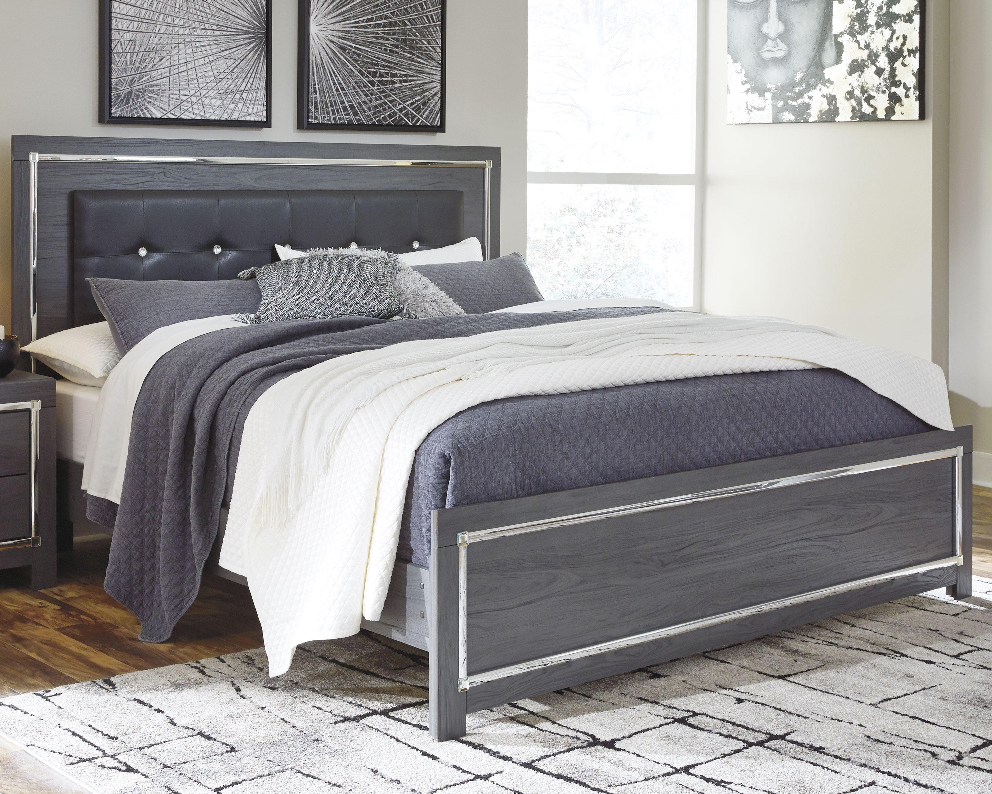 Best Deals Furniture - Ashley Furniture - Lodanna King Panel Bed - King Panel Bed - B214B10