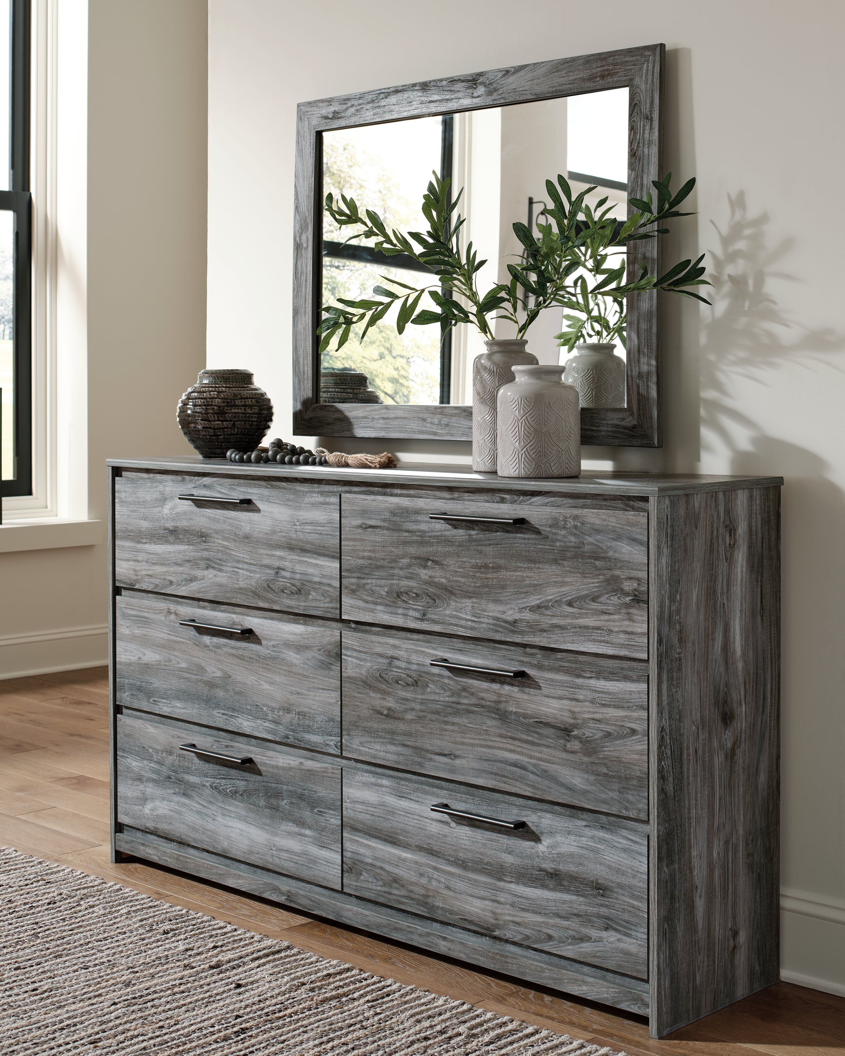 Best Deals Furniture - Ashley Furniture - Baystorm Dresser and Mirror - Dresser and Mirror - B221B30