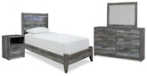 Best Deals Furniture - Ashley Furniture - Baystorm Twin Panel Bed, Dresser, Mirror and Nightstand - Twin Panel Bed, Dresser, Mirror and Nightstand - B221B61