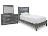 Best Deals Furniture - Ashley Furniture - Baystorm Twin Panel Bed, Dresser and Mirror - Twin Panel Bed, Dresser and Mirror - B221B68
