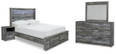 Best Deals Furniture - Ashley Furniture - Baystorm Full Storage Bed, Dresser, Mirror and Nightstand - Full Storage Bed, Dresser, Mirror and Nightstand - B221B90
