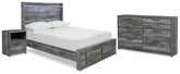 Best Deals Furniture - Ashley Furniture - Baystorm Full Panel Storage Bed, Dresser and Nightstand - Full Panel Storage Bed, Dresser and Nightstand - B221B58