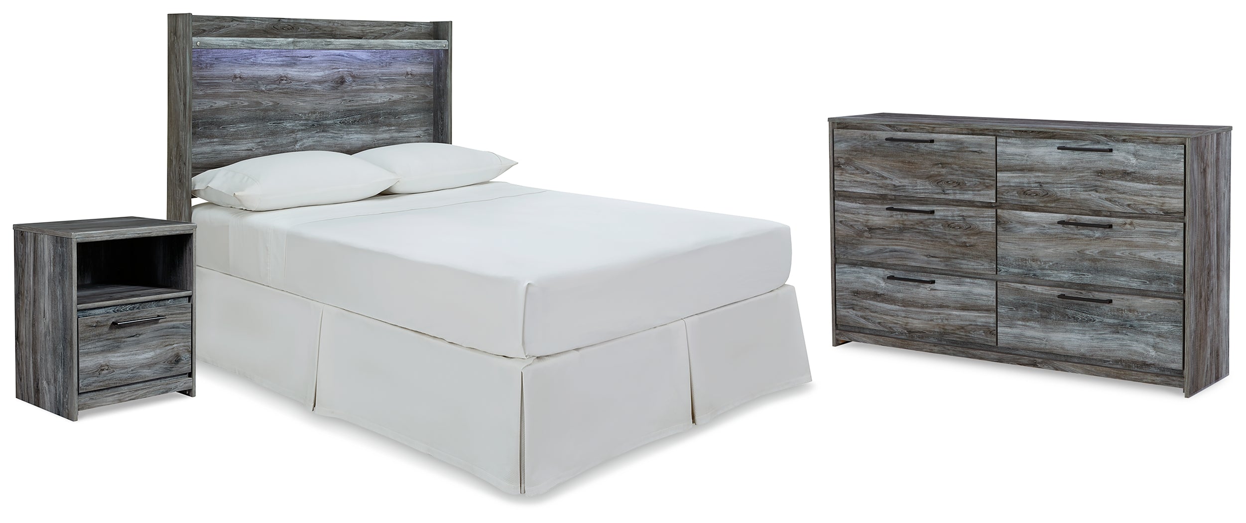 Best Deals Furniture - Ashley Furniture - Baystorm Full Panel Headboard, Dresser and Nightstand - Full Panel Headboard, Dresser and Nightstand - B221B59