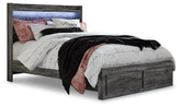 Best Deals Furniture - Ashley Furniture - Baystorm Queen Panel Storage Bed and Nightstand - Queen Panel Storage Bed and Nightstand / Gray - B221B87