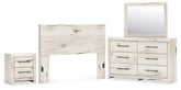 Best Deals Furniture - Ashley Furniture - Lawroy Queen Panel Headboard, Dresser and Nightstand - Queen Panel Headboard, Dresser and Nightstand - B2310B47