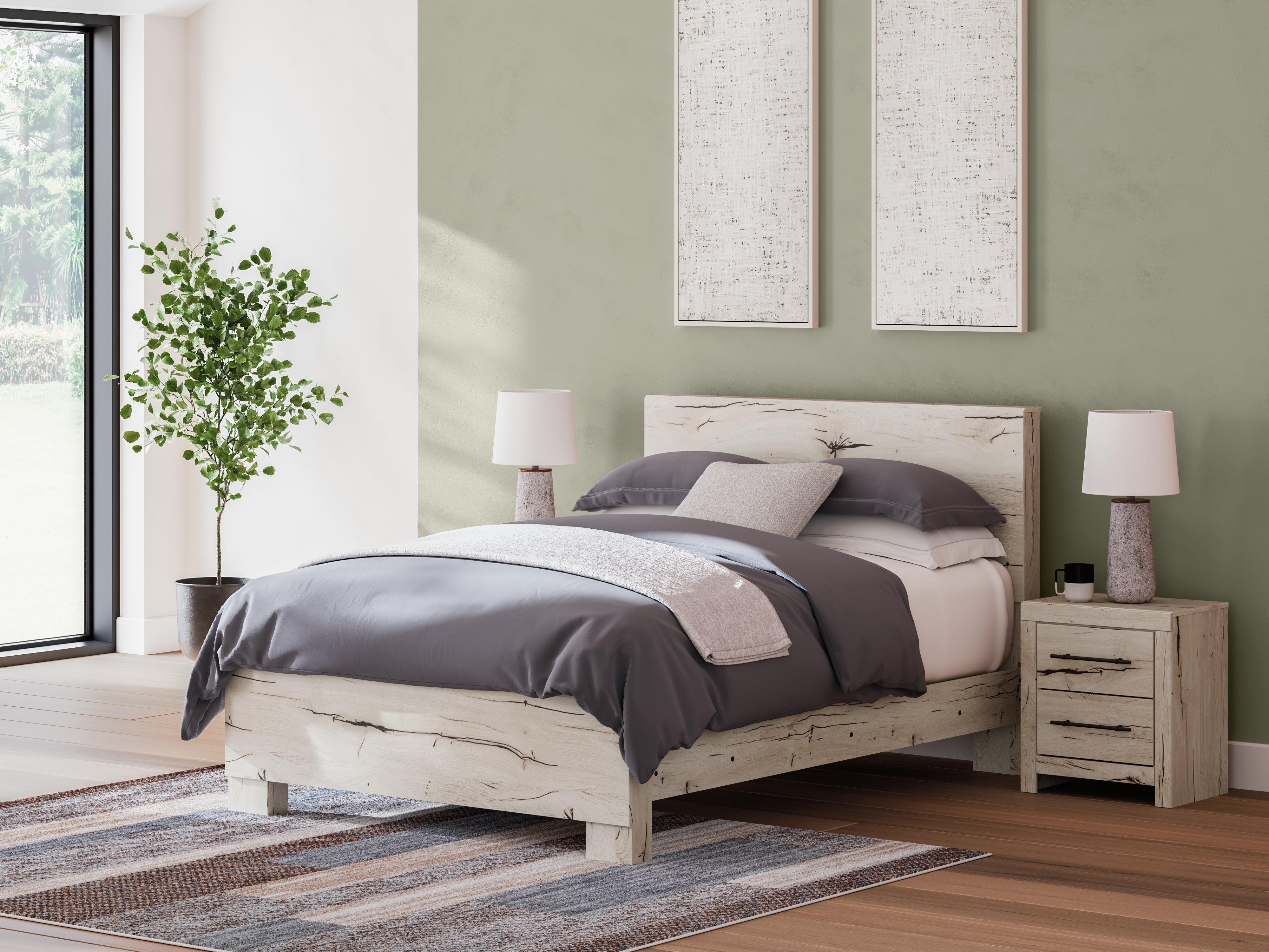 Best Deals Furniture - Ashley Furniture - Lawroy Queen Panel Bed - Queen Panel Bed - B2310B2