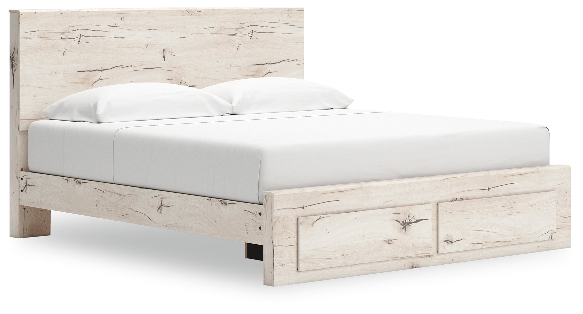 Best Deals Furniture - Ashley Furniture - Lawroy King Panel Storage Bed - King Panel Storage Bed / Light Natural - B2310B11