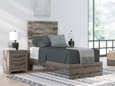 Best Deals Furniture - Ashley Furniture - Graystorm Twin Panel Bed - Twin Panel Bed - PCB2405B12
