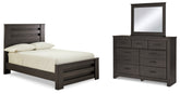 Best Deals Furniture - Ashley Furniture - Brinxton Full Panel Bed, Dresser and Mirror - Full Panel Bed, Dresser and Mirror - B249B6