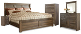 Best Deals Furniture - Ashley Furniture - Juararo California King Panel Bed, Dresser, Mirror, Chest and Nightstand - California King Panel Bed, Dresser, Mirror, Chest and Nightstand - B251B40