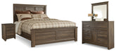 Best Deals Furniture - Ashley Furniture - Juararo Queen Panel Bed, Dresser, Mirror and Nightstand - Queen Panel Bed, Dresser, Mirror and Nightstand - B251B23