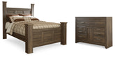 Best Deals Furniture - Ashley Furniture - Juararo Queen Poster Bed and Dresser - Queen Poster Bed and Dresser - B251B36