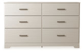 Best Deals Furniture - Ashley Furniture - Stelsie Dresser - Six Drawer Dresser - B2588-31