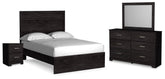 Best Deals Furniture - Ashley Furniture - Belachime Full Panel Bed, Dresser, Mirror and Nightstand - Full Panel Bed, Dresser, Mirror and Nightstand - B2589B18