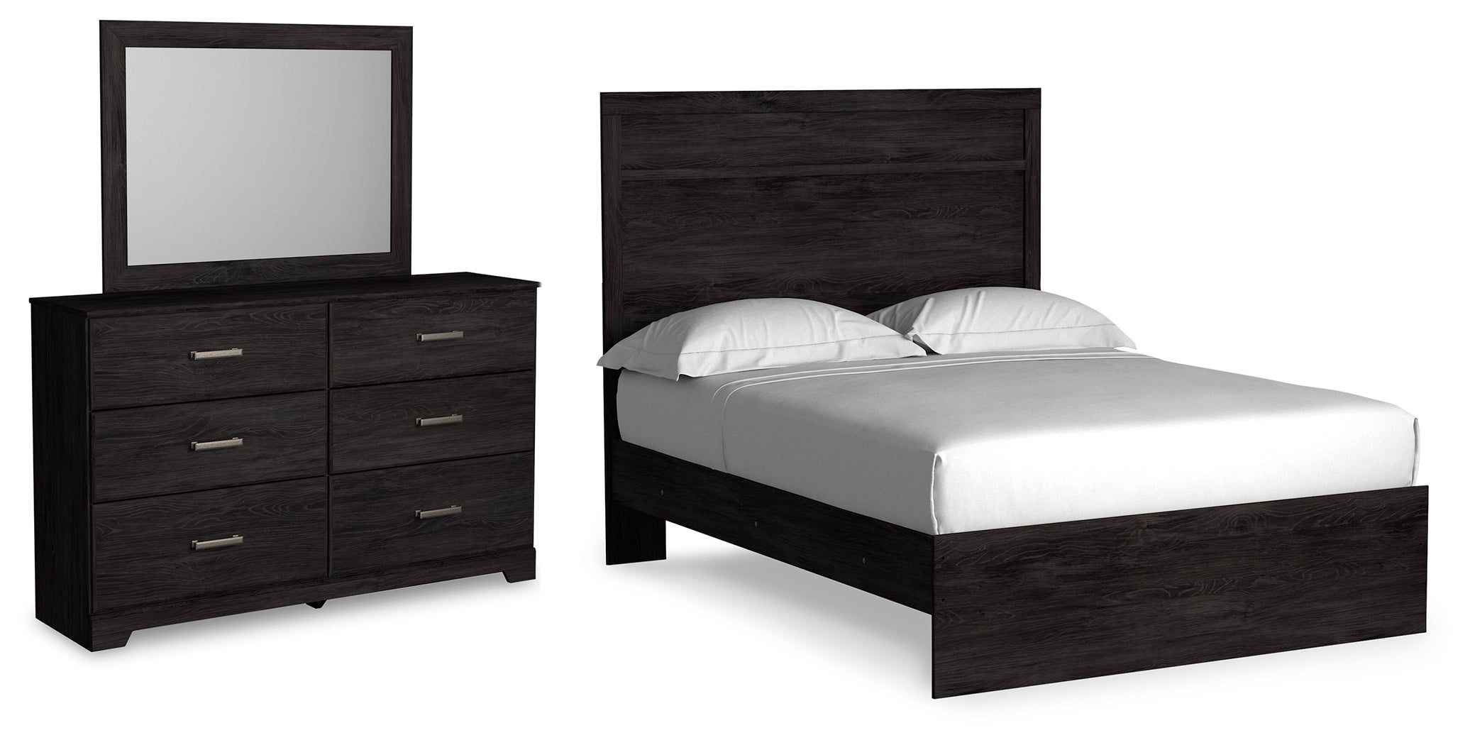 Best Deals Furniture - Ashley Furniture - Belachime Full Panel Bed, Dresser and Mirror - Full Panel Bed, Dresser and Mirror - B2589B6