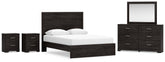 Best Deals Furniture - Ashley Furniture - Belachime Queen Panel Bed, Dresser, Mirror and 2 Nightstands - Queen Panel Bed, Dresser, Mirror and 2 Nightstands - B2589B17