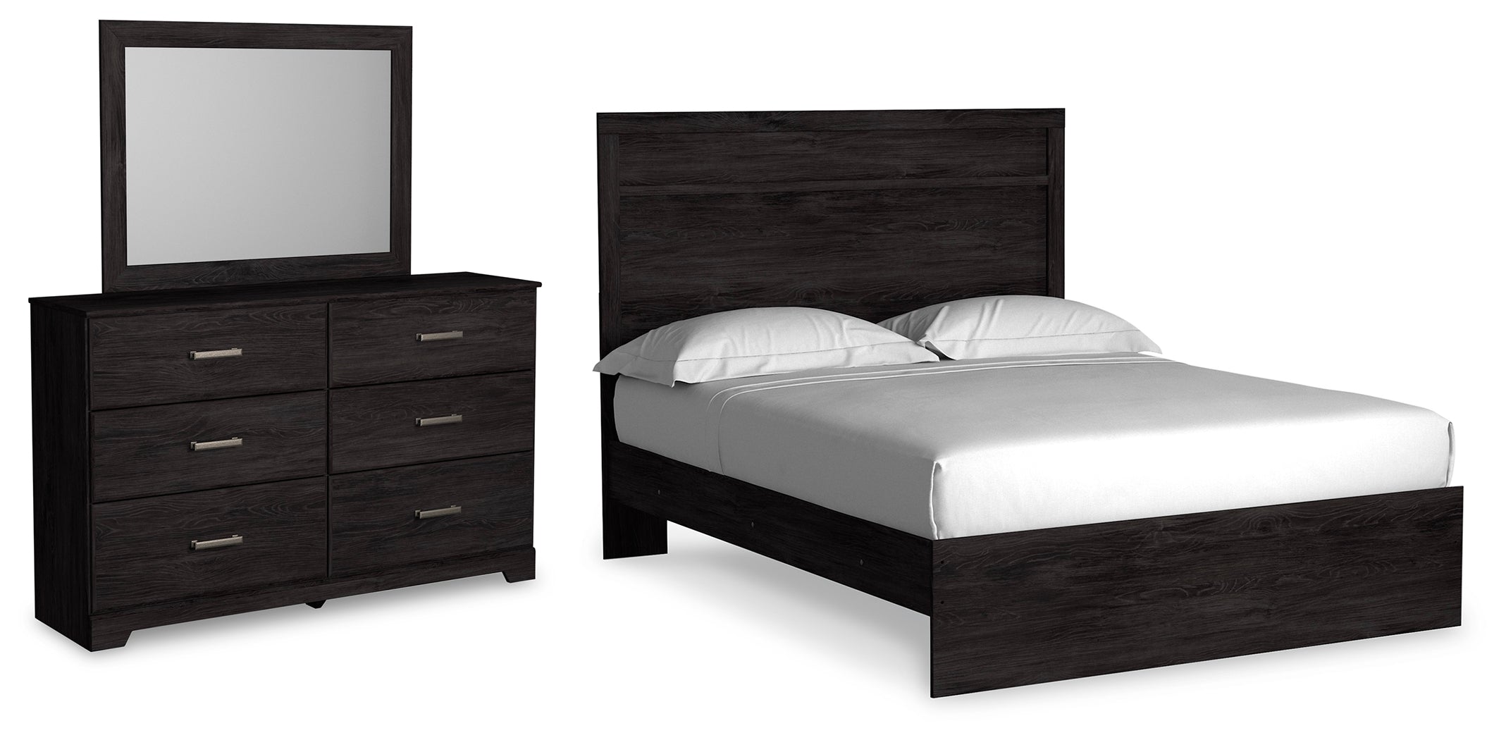 Best Deals Furniture - Ashley Furniture - Belachime Queen Panel Bed, Dresser and Mirror - Queen Panel Bed, Dresser and Mirror - B2589B3