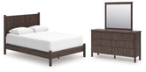 Best Deals Furniture - Ashley Furniture - Pamytta Queen Panel Bed, Dresser and Mirror - Queen Panel Bed, Dresser and Mirror - PCB2614B19