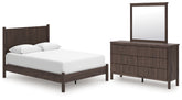 Best Deals Furniture - Ashley Furniture - Pamytta Queen Panel Platform Bed, Dresser and Mirror - Queen Panel Platform Bed, Dresser and Mirror - PCB2614B7