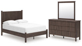 Best Deals Furniture - Ashley Furniture - Pamytta Full Panel Platform Bed, Dresser and Mirror - Full Panel Platform Bed, Dresser and Mirror - PCB2614B5
