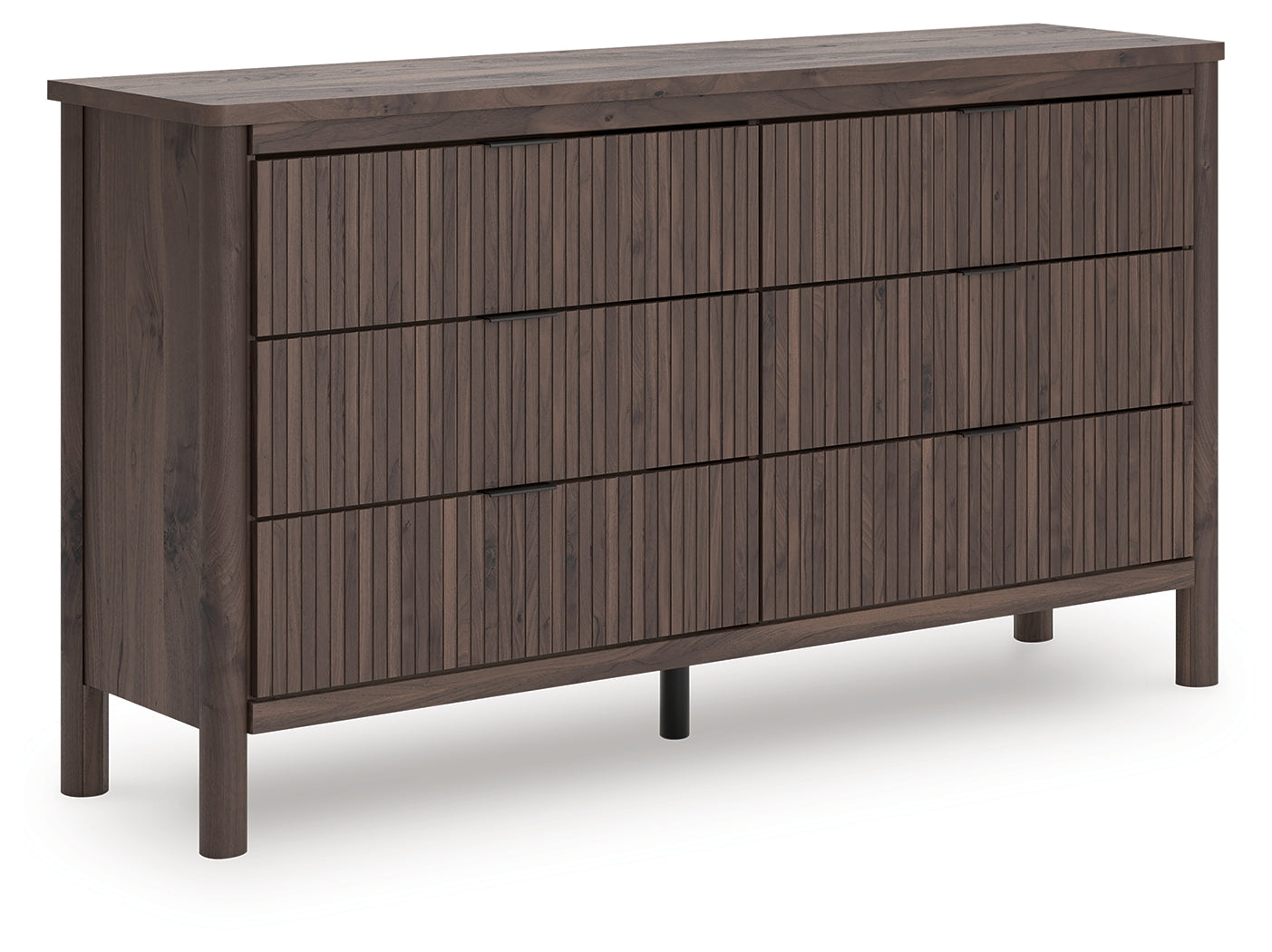 Best Deals Furniture - Ashley Furniture - Pamytta Dresser - Six Drawer Dresser / Brown - PCB2614-31