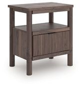 Best Deals Furniture - Ashley Furniture - Pamytta Nightstand - One Drawer Night Stand / Brown - PCB2614-91