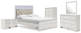Best Deals Furniture - Ashley Furniture - Altyra Queen Storage Bed, Dresser Mirror, Chest and 2 Nightstands - Queen Storage Bed, Dresser Mirror, Chest and 2 Nightstands - B2640B72